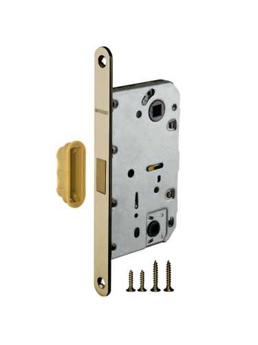 Ручка дверная межкомнатная Armadillo K.USQ52.GROOVE BB/SBB-17 коричневая бронза/мат.кор.бронза с Магнитным замком Fuaro и Петлями Fuaro