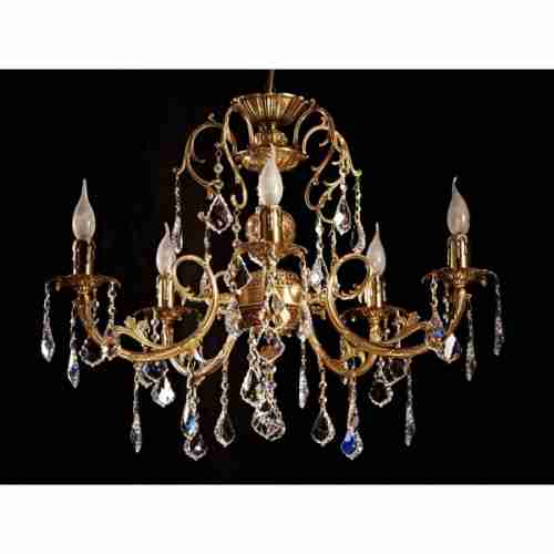 Люстра подвесная Brizzi 8888/5 AB Leaf crystal