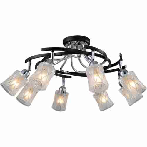 Люстра потолочная N-Light 89402-8 chrome + wengue