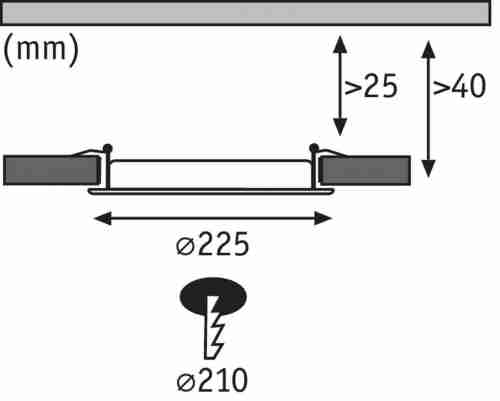 Встраиваемый светодиодный светильник Paulmann Smart Panel 50029
