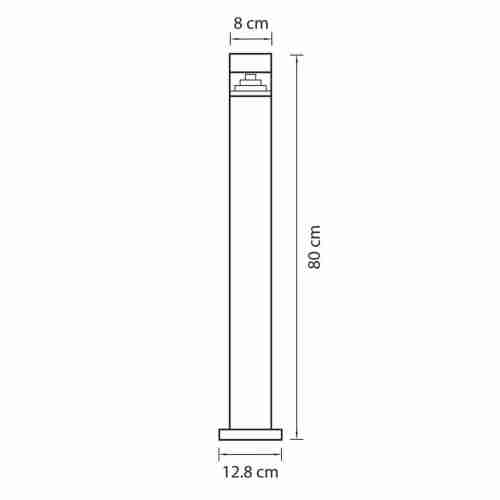 Уличный светодиодный светильник Lightstar Raggio 377707
