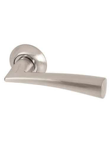 Ручка дверная Armadillo (Армадилло) межкомнатная R.LD54.Columba (Columba LD80) SN/CP-3 матовый никель/хром  Набор 6