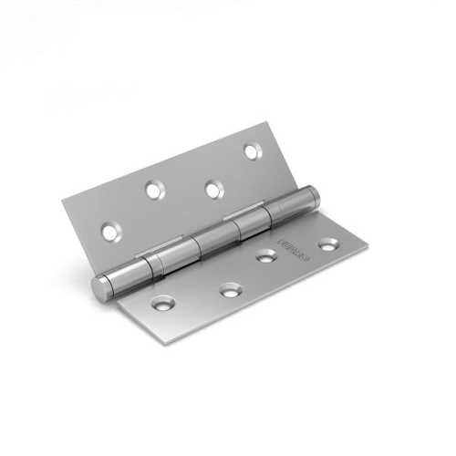 Комплект 10 шт. - Петля дверная стальная универсальная Fuaro 2BB 100x75x2,5 PN (перл. никель)