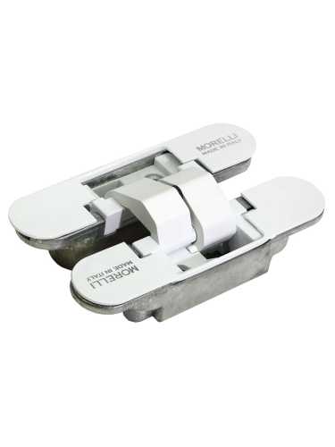 Петля скрытая Morelli HH-1 W врезная с 3D-регулировкой вес полотна до 40 кг, цвет белый