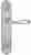 Ручка дверная Extreza ALDO (Альдо) 331 на планке PL05 PASS матовый хром F05