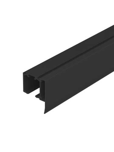 Комплект Armadillo (Армадилло) верхняя направляющая + декор.накладка SLD.Comfort-PRO.KIT/3000 track + dec (3м) BL Черный