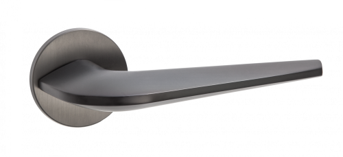 Ручка дверная "Макиато", серия SLIM, матовый черный никель