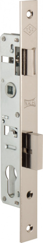 Корпус узкопрофильного замка с защёлкой KALE KILIT 153 (20 mm) w/b никель