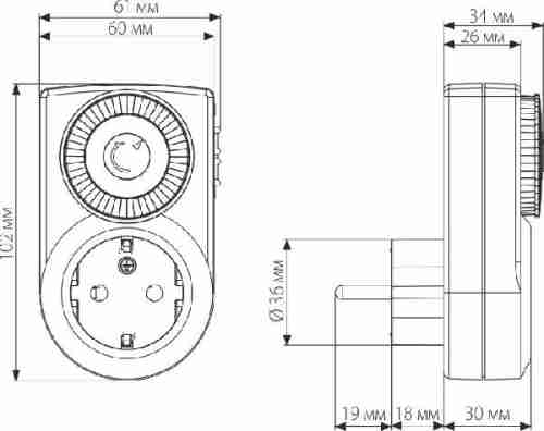 Розетка Elektrostandard TMH TMH-M-3 16A x1 IP20 Белый