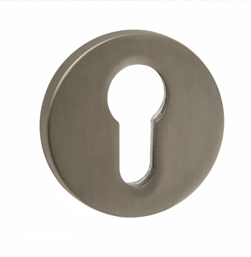 Накладка на цилиндр PUERTO, серия SLIM, матовый черный никель