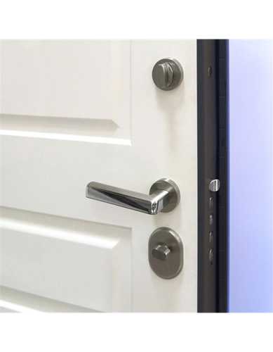 Комплект: Ручки Armadillo R.URB52.CUBE SN/CP-3+Завертка+Бесшумн замок и Петли Fuaro/мат никель/хром