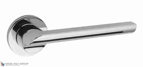 Дверная ручка на круглом основании Fratelli Cattini "WOO" 7FS-CR полированный хром