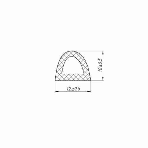 Уплотнитель Fuaro (Фуаро) самоклеящийся ADH/D-12x10mm, WHITE белый 150m