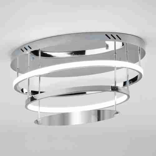 Потолочный светодиодный светильник Eurosvet Chic 90160/2 хром