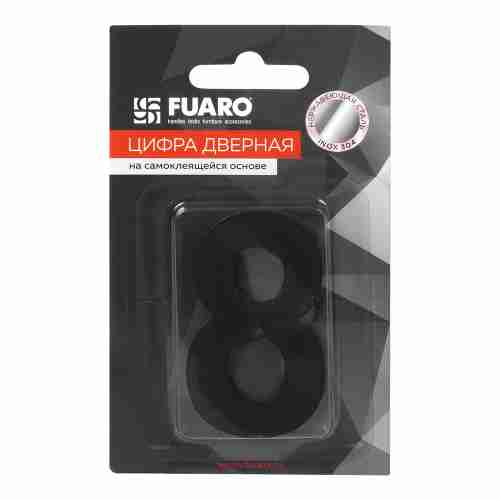 Цифра "2" самоклеящаяся SS304 (50х30) (FUARO) BL черный