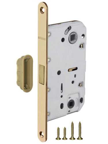 Ручка дверная Fuaro (Фуаро) межкомнатная K.DM51.Straight (Straight DM) SSG-39 сатинированное золото  Набор 4