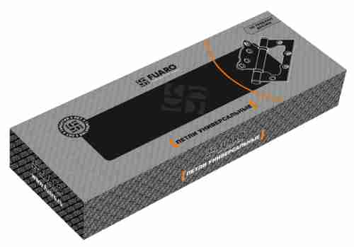 Комплект 10 шт. - Петля универсальная без врезки Fuaro 500-2BB/BL 100x2,5 CF кофе