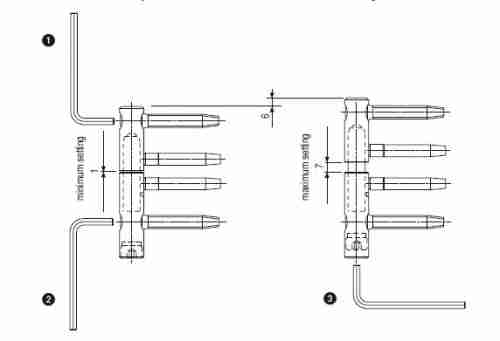 Петля дверная ввертная AGB 20мм Е001502004 3-D серия (бихром)