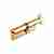 Цилиндр для замка ключ / вертушка Kale Kilit 164SM-80(40+10+30C)-C-BP-5KEY-STB 164SM000067 золото