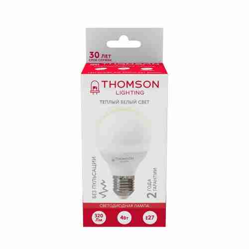 Лампа светодиодная Thomson E27 4W 3000K шар матовая TH-B2361