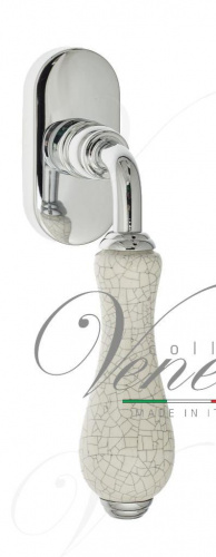 Ручка оконная Venezia Colosseo FW полированный хром+керамика