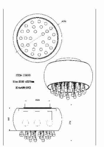Потолочная люстра Globo Kalla 15809D