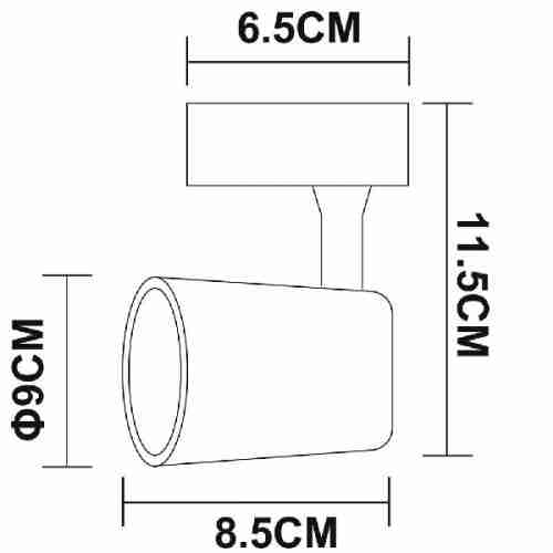 Трековый светильник Artelamp Amico A1810PL-1BK
