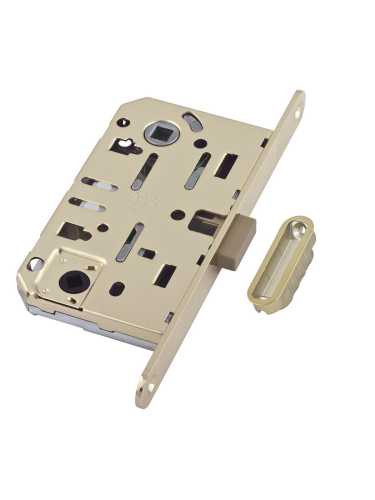 B06102.50.23.640 AGB (АГБ) Защелка врезная WC (мат. лат.) MEDIANA POLARIS с отв. планкой (скин)