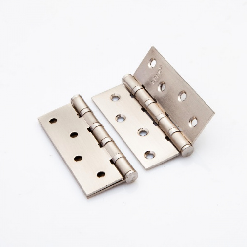 Петля дверная стальная RENZ IN100-4BB FH SN 100*75*2,5, 4подш, б/колп., ник. мат