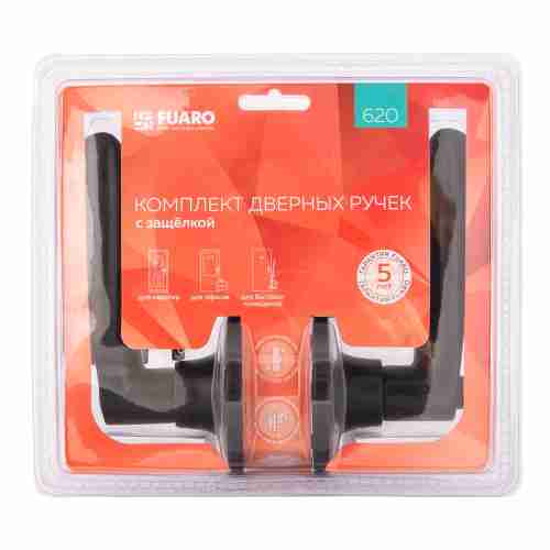 Ручка защелка 620/BL BL-B (черный) фик.