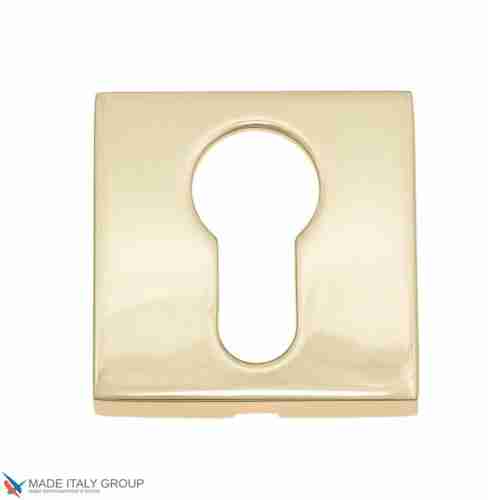 Накладка под цилиндр на квадратном основании Fratelli Cattini CYL 8-OLV полированная латунь 2 шт.