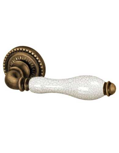 Комплект: Ручки Armadillo Silvia CL 1 OB/CRP-213+Завертка+Бесшумн замок и Петли Fuaro/античн бронза