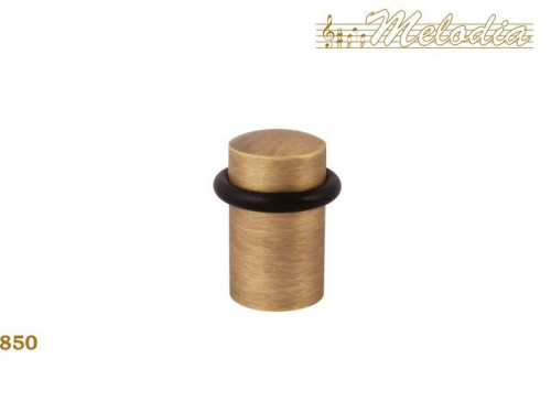 Ограничитель для двери напольный Melodia 850 Матовая бронза