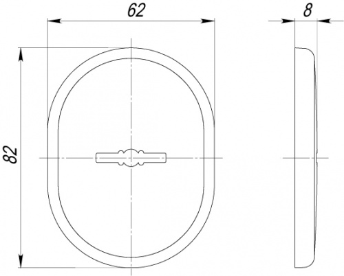 Накладка на сувальдный замок со шторкой Armadillo PS-DEC CT (ATC Protector 1) SC-14 матовый хром
