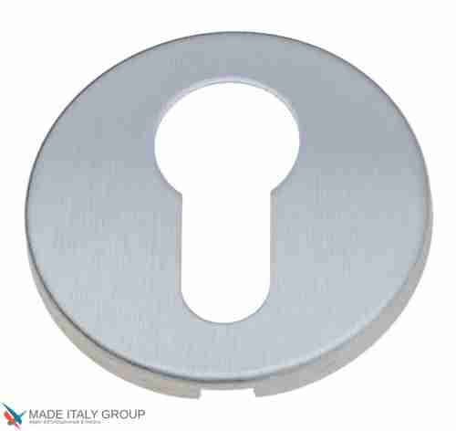 Накладка под цилиндр на круглом основании Fratelli Cattini CYL 7FS-CS матовый хром 2 шт.