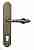 Дверная ручка Venezia "GIFESTION" CYL на планке PL02 матовая бронза