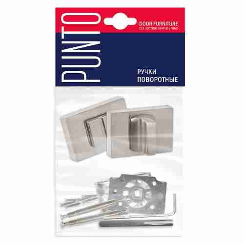 Завертка дверная сантехническая BK6.K.QSL52 SN-3 матовый никель