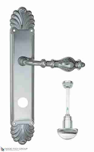 Дверная ручка Venezia "GIFESTION" WC-2 на планке PL87 полированный хром