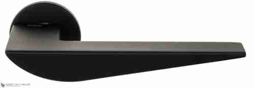 Дверная ручка на круглом основании Fratelli Cattini "VEGAS" 7FS-NM матовый черный