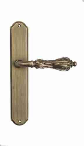 Дверная ручка Venezia "MONTE CRISTO" на планке PL02 матовая бронза
