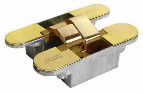 Комплект 10 шт. - Петля дверная скрытой установки Morelli HH-18 PG золото