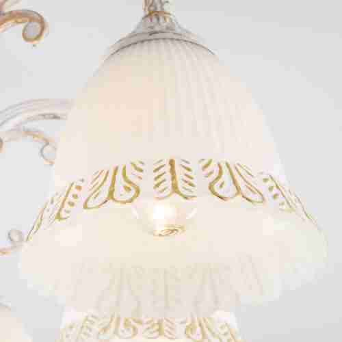 Потолочная люстра Eurosvet Campina 60107/8 белый с золотом