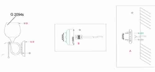 Бра Odeon Light Velute 2094/1W
