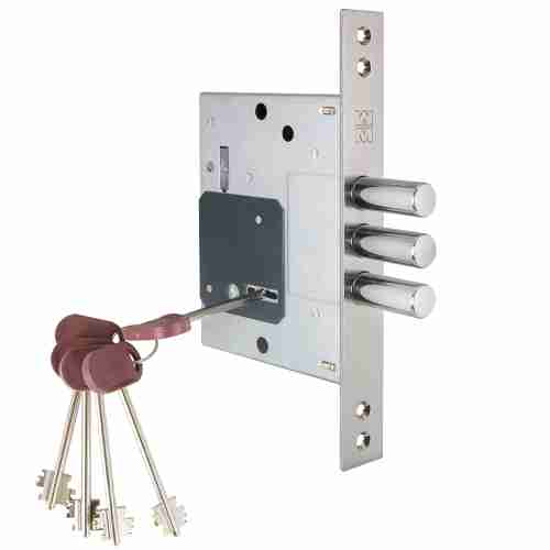 Замок врезной сувальдный DP25.170, ключ 50 мм