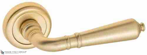 Дверная ручка на круглом основании Fratelli Cattini "TOSCANA" D1-BS матовая латунь