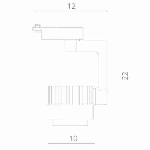 Трековый светильник Artelamp Vigile A1630PL-1BK