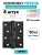 Комплект 8 шт. - Петля дверная универсальная Armadillo (Армадилло) IN4500UC-BL BL 100x75x3 INOX304 черный БЛИСТЕР