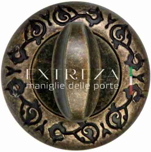 Завертка дверная сантехническая Extreza WC R04 античная бронза F23