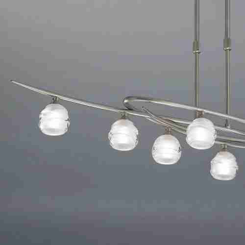 Подвесная люстра Mantra Loop Satin Nickel 1810