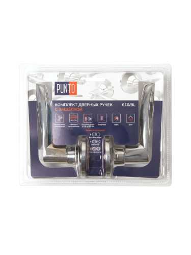 Ручка Punto (Пунто) защелка DK610/BL CP-PS (без фик.) хром